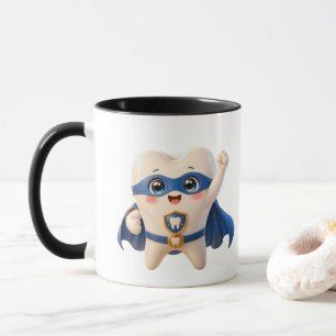 Tasse de café à dent de super-héros mignonne Cadea