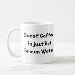 tasse de café à eau décafédée