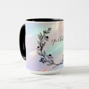 Tasse de café à fleur minimale