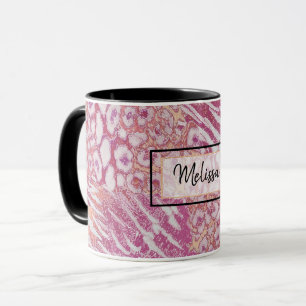 Tasse de café à la mode peau de tigre léopard