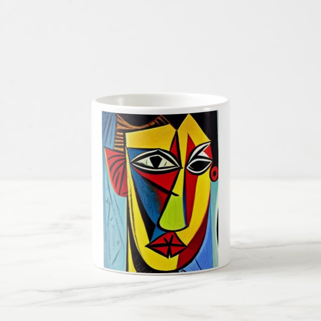 Tasse de café à l'art abstrait (Centre)