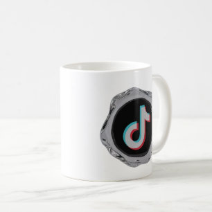 Tasse de café à thème TikTok pour amateur de média