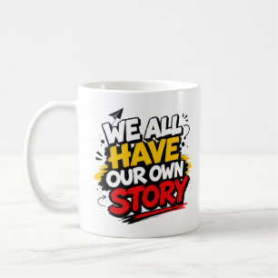 Tasse de café à typographie motivationnelle