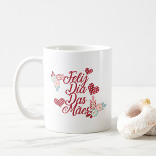 Tasse de café adorable du diamètre DAS Mães   d