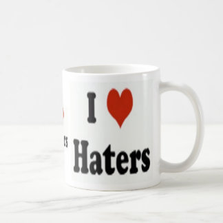 Tasse de café aime haineux de fonctionnaire "je"