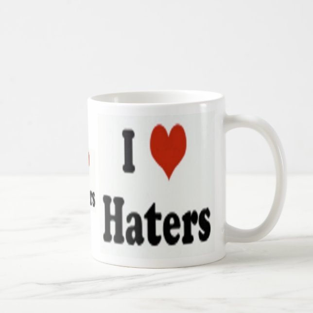 Tasse de café aime haineux de fonctionnaire "je" (Droite)