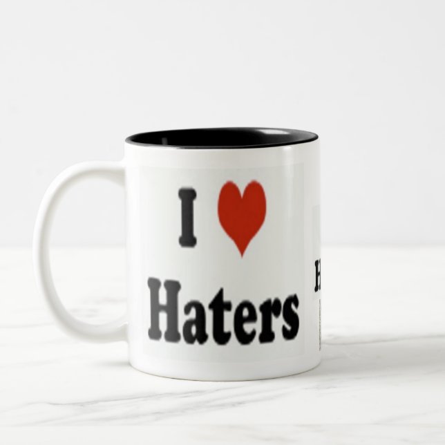 Tasse de café aime haineux de fonctionnaire "je" (Gauche)