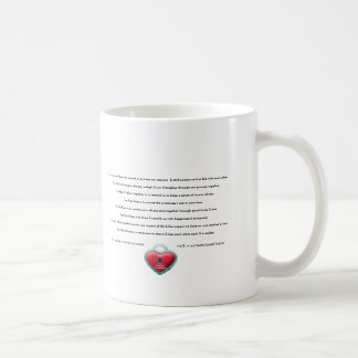 Tasse de café - aimez les roses et le poème de