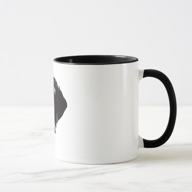 Tasse de café allemande d'indicateur aux cheveux (Droite)