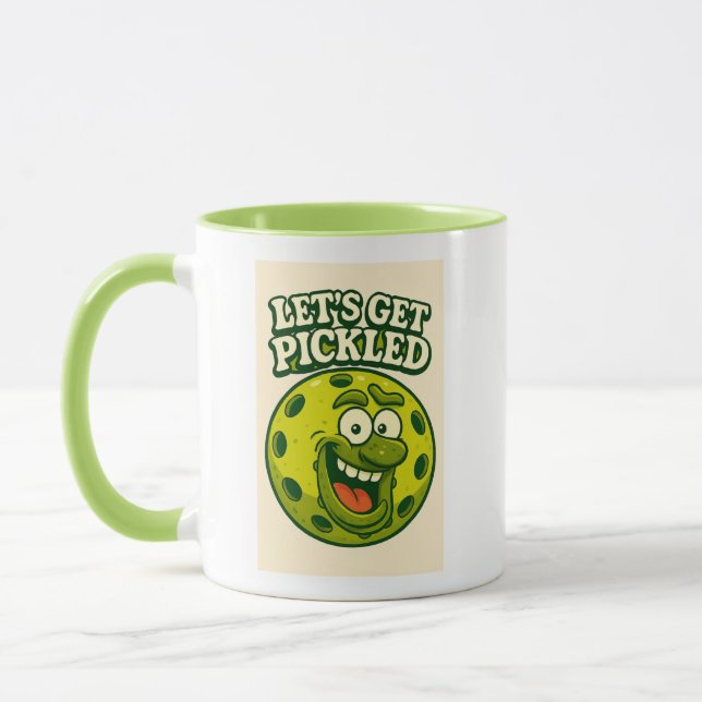 Tasse de café amusante de pickleball (Gauche)