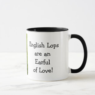 Tasse de café anglaise de lapin de Lop