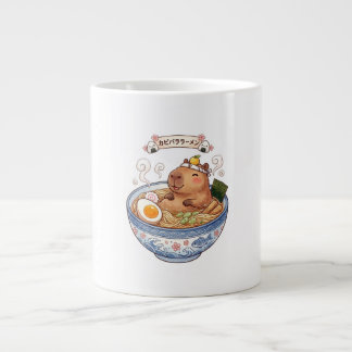 Tasse de café animée bol de ramen capybara mignon 