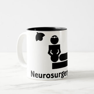 Tasse de café anormale de neurochirurgie (blanc et