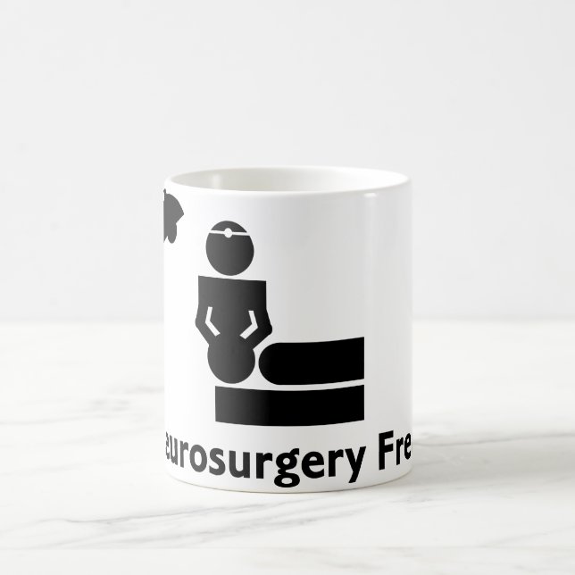 Tasse de café anormale de neurochirurgie (blanche) (Centre)