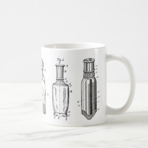 tasse de café antique de bouteilles de 1800s