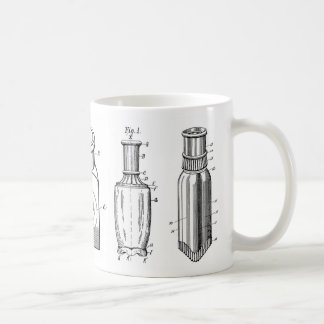 tasse de café antique de bouteilles de 1800s