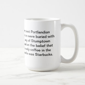Tasse de café antique de Portland : Enterrez-moi
