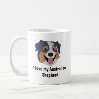 Tasse de café australienne de chien de berger