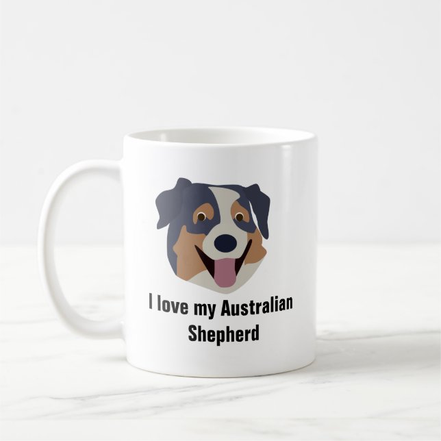 Tasse de café australienne de chien de berger (Gauche)