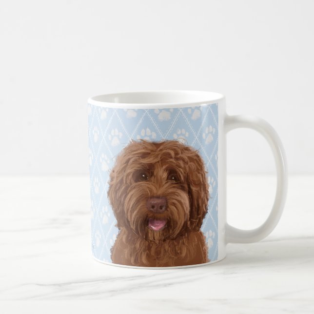 Tasse de café australienne de labradoodle (Droite)
