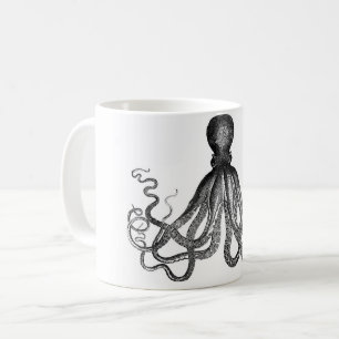 Tasse de café aux longues jambes de poulpe