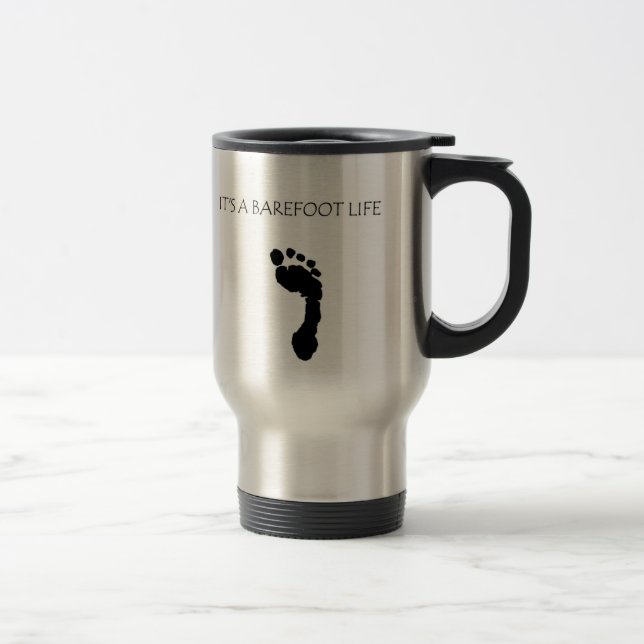 Tasse de café aux pieds nus "de la vie aux pieds (Droit)