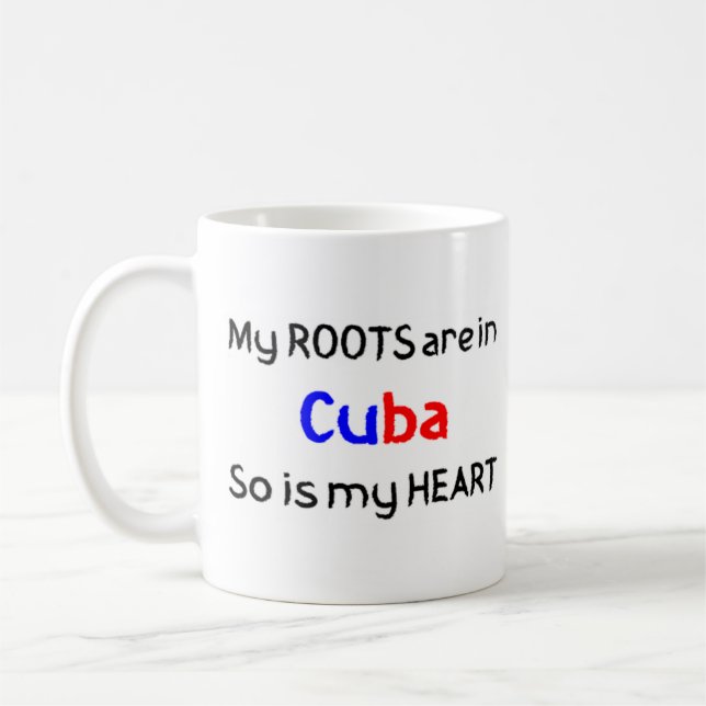 tasse de café aux racines de cuba (Gauche)
