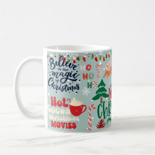 Tasse de café avec ambiance de Noël au cacao chaud