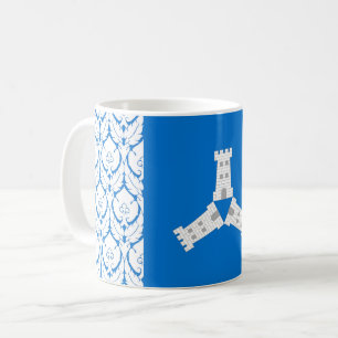 Tasse de café avec badge de la population du canto