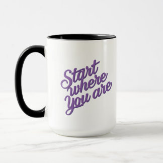 Tasse de café avec citation inspirante