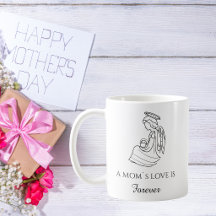 Tasse de café avec citation pour la fête des mères