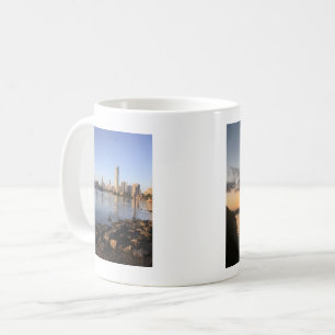 Tasse de café avec des vues différentes du couch