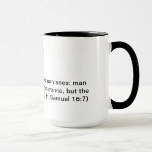 Tasse de café avec le 16:7 de Samuel du vers 1 de