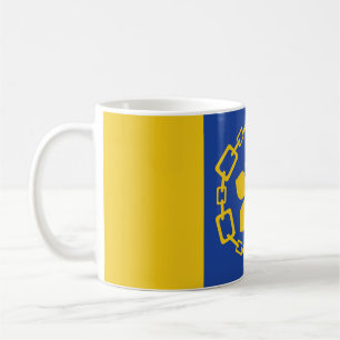 Tasse de café avec le drapeau de Hamilton, Ontario