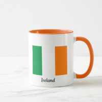 Tasse de café avec le drapeau de l'Irlande