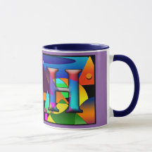 Tasse de café avec les initiales E et H