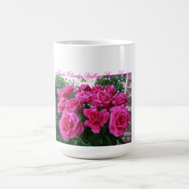 Tasse de café avec les roses roses (Centre)