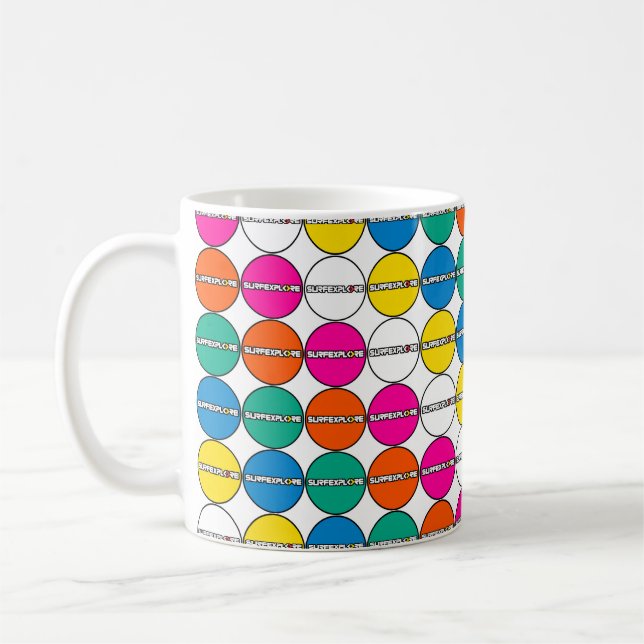 Tasse de café avec logo surfEXPLORE (Gauche)