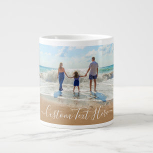 Tasse de café avec photo de famille et texte perso