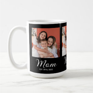 Tasse de café avec photo de script établi par mama