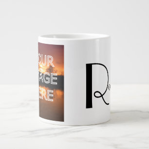 Tasse de café avec photo personnalisée Extra Large