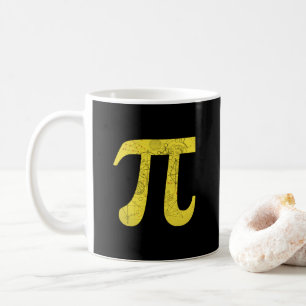 Tasse de café avec symboles mathématiques Pi