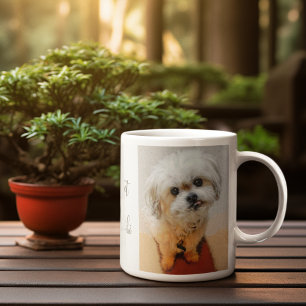 Tasse de café avec texte sur le chien Malshi