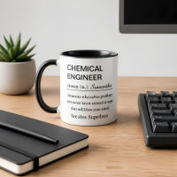 Tasse de café avec une définition drôle d'ingénieu