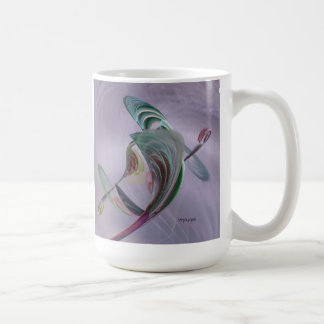tasse de café avec une fleur de fractale