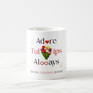 Tasse de café bilingue Tulipe