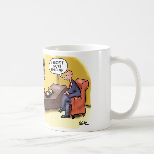 Tasse de café bipolaire de pingouin (Droite)