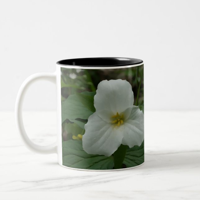 Tasse de café blanche de Trillium (Gauche)