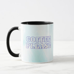 tasse de café bleu de l'océan