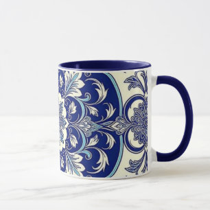 Tasse de café Bleu Joyeux Noël